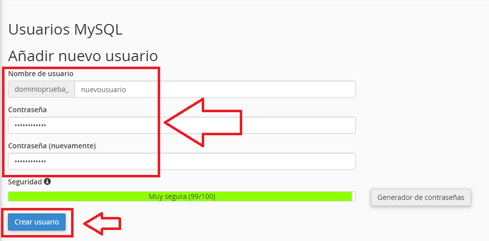 Cómo Crear Una Base De Datos Mysql Asignar Un Usuario Y Agregar Privilegios En Hosting Cpanel 6459